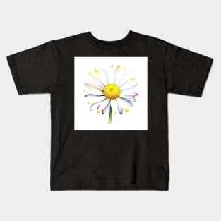 January 1 Daisy Day C - Watercolors & Pen Kids T-Shirt